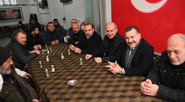 Başkan Yılmaz halkın içinde Başkan Yılmaz esnafı dinledi