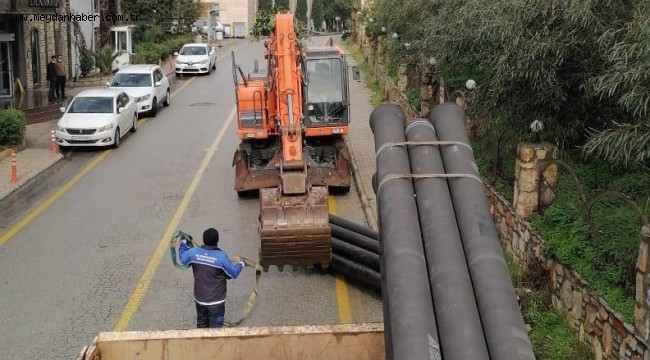 Büyükşehir Bodrum'da İçme Suyu Hatlarını Yeniliyor