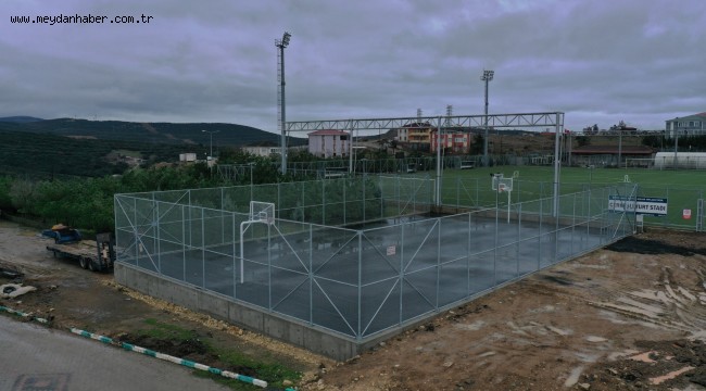 Çerkeşli'deki sahanın potaları tamam