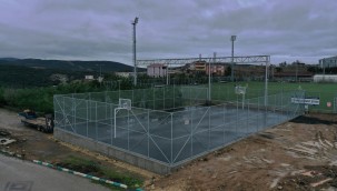 Çerkeşli'deki sahanın potaları tamam