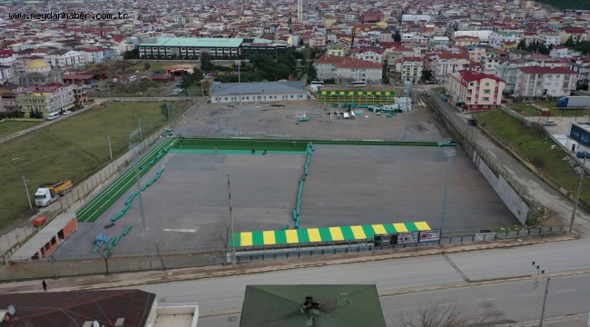 Darıca Nene Hatun Stadı sentetik çime kavuşuyor