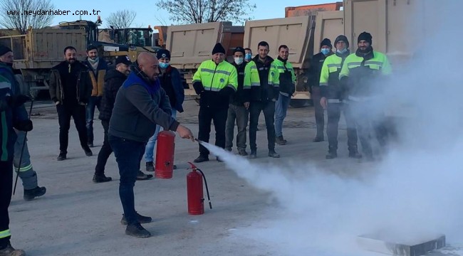 Fen İşleri personeline iş sağlığı ve güvenliği eğitimi