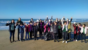 Karataşlı Çocuklar Çevre Temizliği ile Kirliliğe Dikkat Çekti