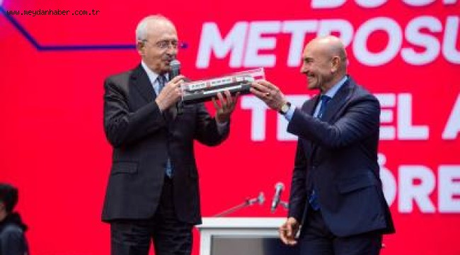 Kılıçdaroğlu Buca Metrosu'nun temel atma töreninde konuştu