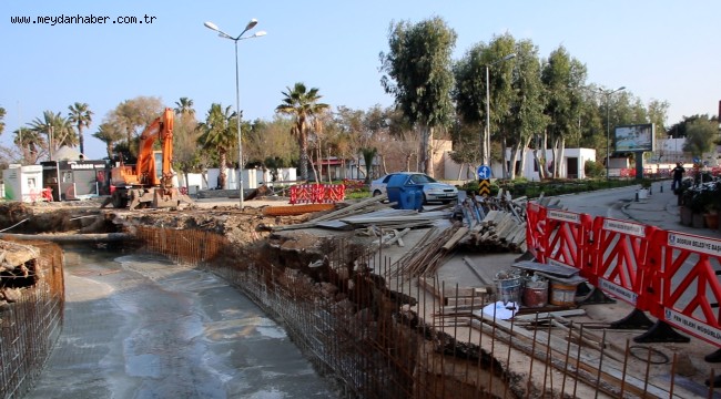 YAĞMUR SUYU DRENAJ ÇALIŞMALARI DEVAM EDİYOR