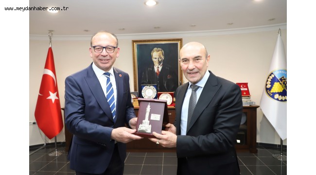 Başkan Çetin Akın ve Başkan Tunç Soyer Turgutlu'da Bir Araya Geldi