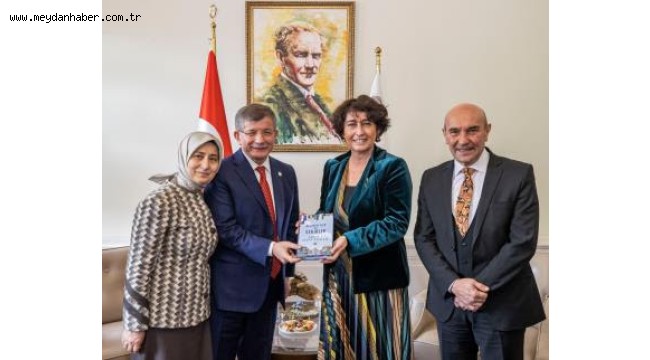 Başkan Soyer Gelecek Partisi Lideri Davutoğlu'nu ağırladı