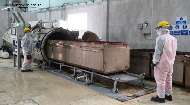 Belediye 2021 yılında 727 ton tıbbi atığı bertaraf etti