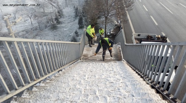 Büyükşehir'den tuzlama ve solüsyon çalışması