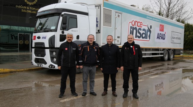 Büyükşehir yemek tırını Ukrayna'ya gönderdi