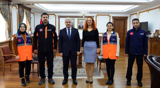 Deprem Haftası'nda Valimize Ziyaret