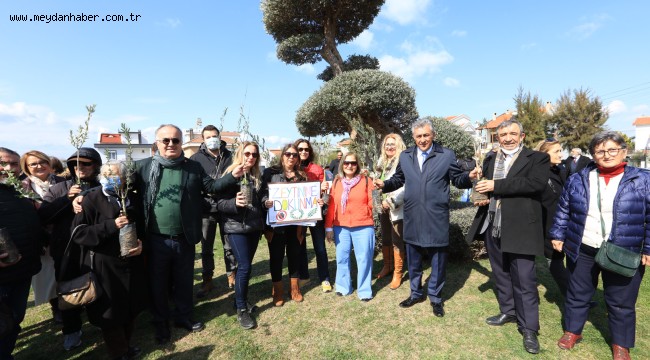 Güzelbahçe'de Zeytinime Dokunma Eylemi
