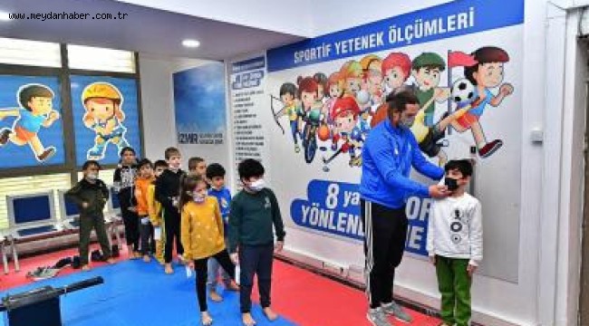 İzmir Büyükşehir Belediyesi'nin sportif yetenek ölçümü sürüyor