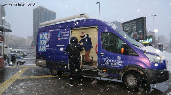 KARA KIŞTA ATAŞEHİR BELEDİYESİ'NDEN SICAK HİZMET