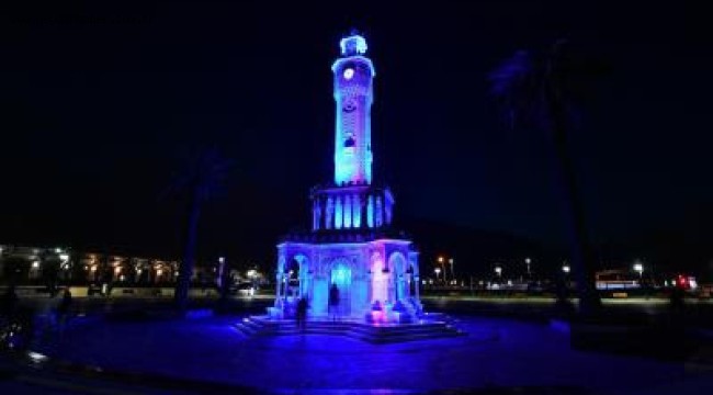 Saat Kulesi Mart'ta her perşembe maviye bürünecek