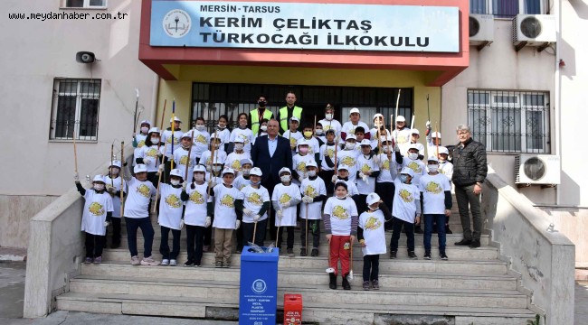 TARSUS BELEDİYESİ ÖĞRENCİLERE GERİ DÖNÜŞÜM BİLİNCİ AŞILIYOR