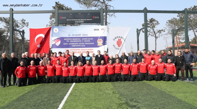 ÜMRANİYE BELEDİYESİ FUTBOL ANTRENÖRLERİ YETİŞTİRİYOR