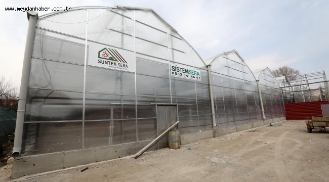 Yenimahalle'de yeni sera inşaatı sona yaklaştı