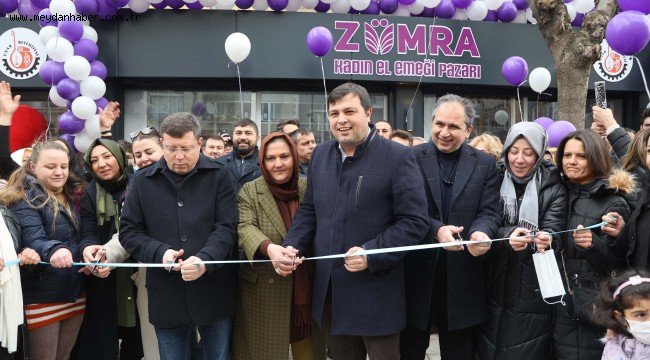 ZÜMRA KADIN EL EMEĞİ PAZARI HİZMETE AÇILDI