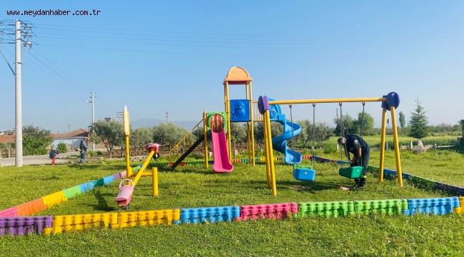 Ahmetli'de Parklar ve Yeşil Alanlar Yaza Hazırlanıyor