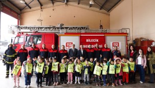 ANAOKULU ÖĞRENCİLERİNDEN İTFAİYE MÜDÜRLÜĞÜ ZİYARETİ ​​​​​​​