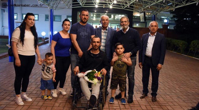 BAŞKAN BOZDOĞAN TARSUSLU GAZİYİ KARŞILADI