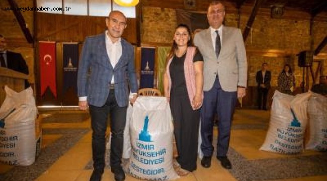 Başkan Soyer yem fiyatlarından canı yanan üreticiye desteğini sürdürüyor