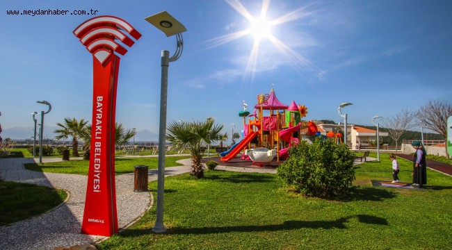 Bayraklı'nın parklarına modern dokunuş