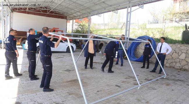 ÇAMELİ BELEDİYE PERSONELİNE AFAD'DAN UYGULAMALI EĞİTİM