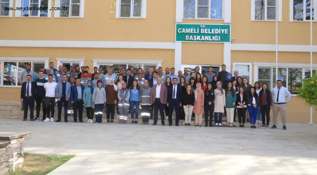 ÇAMELİ BELEDİYESİNDE BAYRAMLAŞMA MERASİMİ