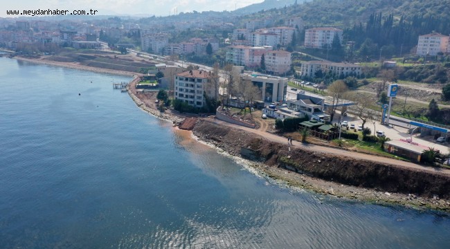 Değirmendere-Halıdere sahil düzenlemesi hızla devam ediyor