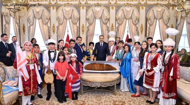 DÜNYA ÇOCUKLARI VALİ YERLİKAYA'YI ZİYARET ETTİ