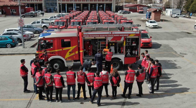 GÖREVE YENİ BAŞLAYAN 150 İTFAİYECİ SAHAYA HAZIRLANIYOR