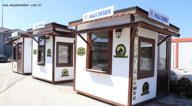 HALK EKMEK SATIŞ BÜFELERİNİN İMALATI SÜRÜYOR