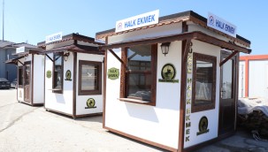 HALK EKMEK SATIŞ BÜFELERİNİN İMALATI SÜRÜYOR