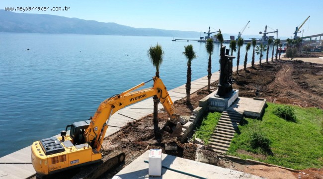 Körfez Atalar Sahil Parkı son aşamada