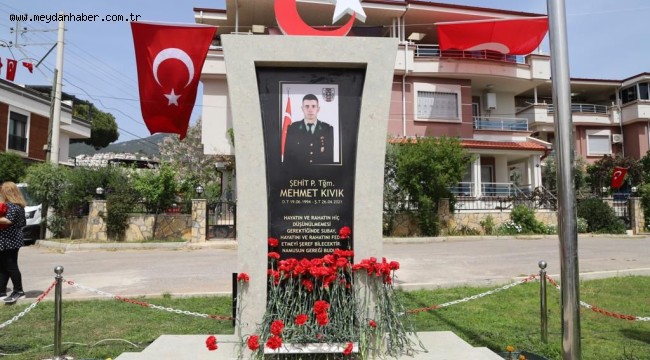 Menderesli Şehit Mehmet Kıvık'ın adı ölümsüzleşti