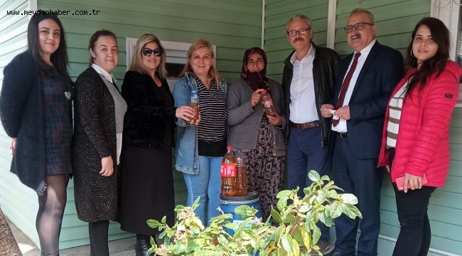 Temiz bir çevre için Ödemiş'te bitkisel atık yağlar toplanıyor 