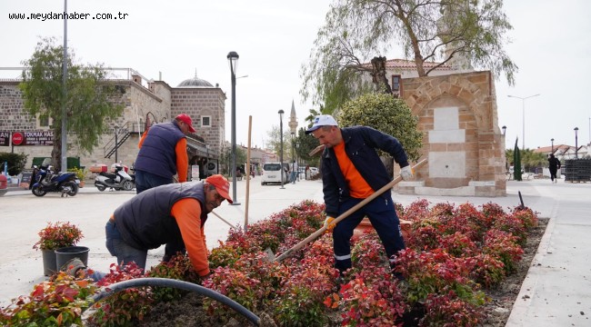 Turizm sezonu öncesi Çeşme yenileniyor  