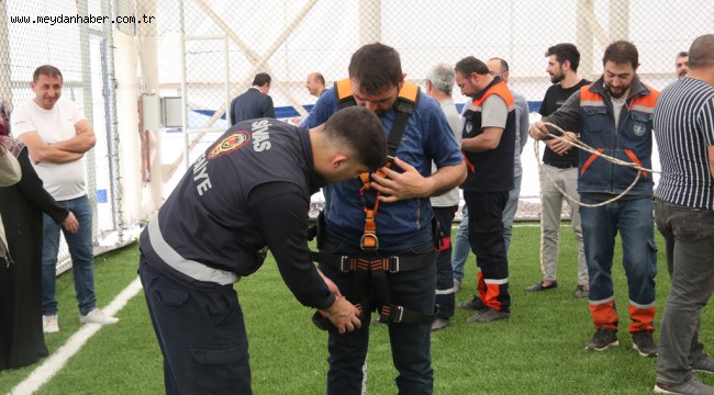 YÜKSEKTE ÇALIŞAN PERSONELE YÖNELİK EĞİTİM VERİLDİ