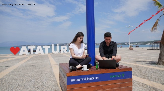 Çeşme'de ücretsiz Wi-fi hizmeti dönemi