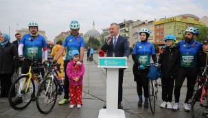 Çölyak hastalığına dikkat çekmek için 12 bisikletçi Kocaeli'den Balıkesir'e