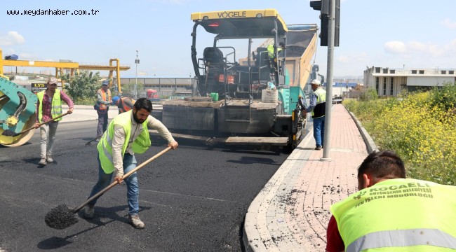 Gebze Oto Sanayi'nin alternatif girişine asfalt