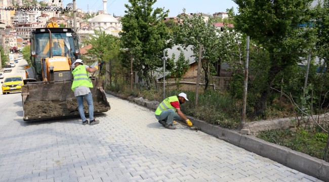 Gebze Topal Osman Ağa Caddesi kilitli parke taşı ile yenilendi