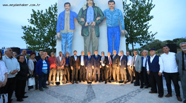 Güzelbahçe'de Üç Fidan Anıtı Açıldı