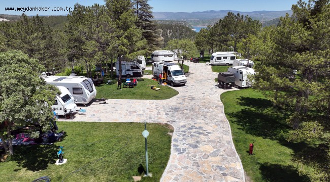 KURTBOĞAZI BARAJI KARAVAN PARKI ZİYARETÇİ AKININA UĞRUYOR