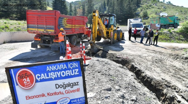 Mamak'ta Kusunlar Mahallesi Doğalgaza Kavuştu