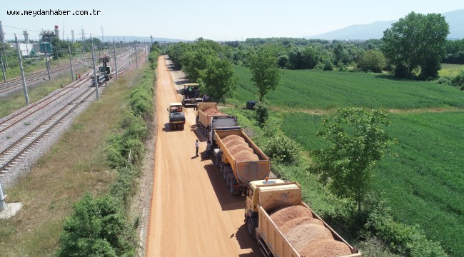 Salim Dervişoğlu Caddesi asfaltlanıyor