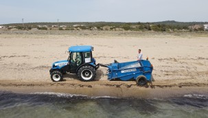 TURİZMİN BAŞKENTİ AYVALIK'TA  SAHİLLER SEZONA HAZIRLANIYOR