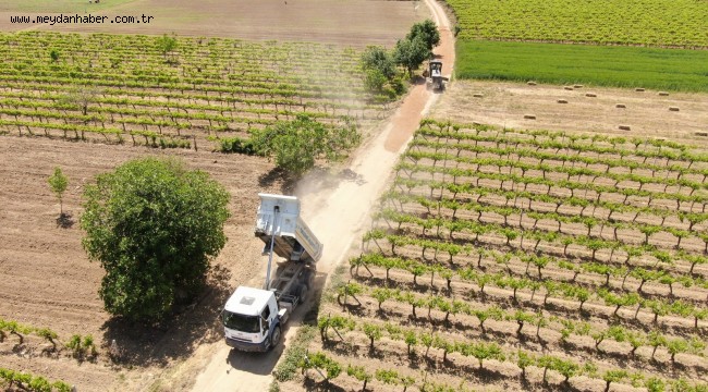 YUNUSEMRE'DEN OVA YOLLARINA DÜZENLEME ÇALIŞMASI